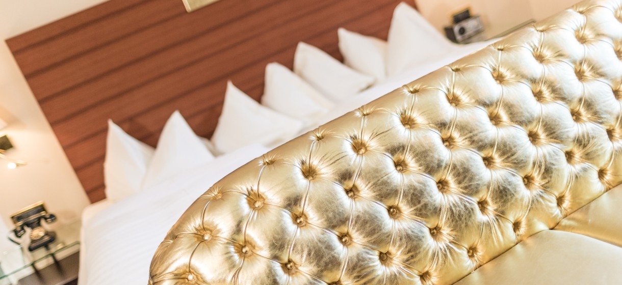 Traumzimmer Meranerhof Detailbild Bett im Traumzimmer vom Meranerhof