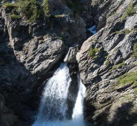 Wasserfall Wasserfall in den Bergen