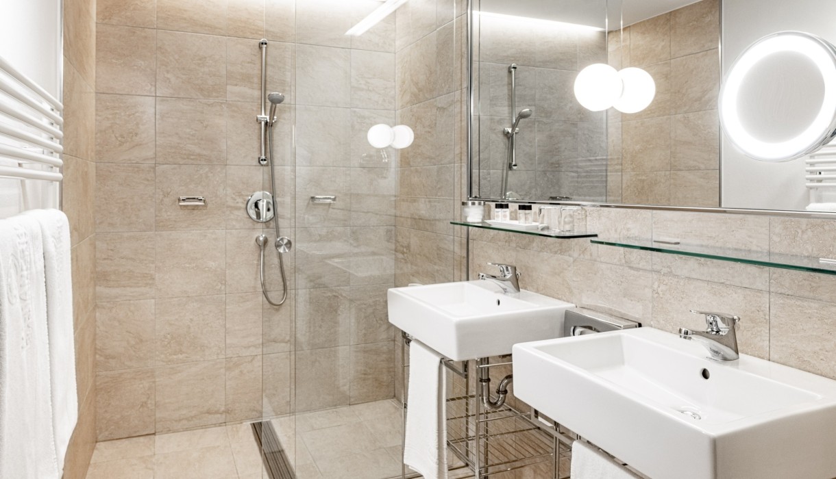 Badezimmer Meranerhofsuite Meranerhofsuite Badezimmer, Hotel Meran