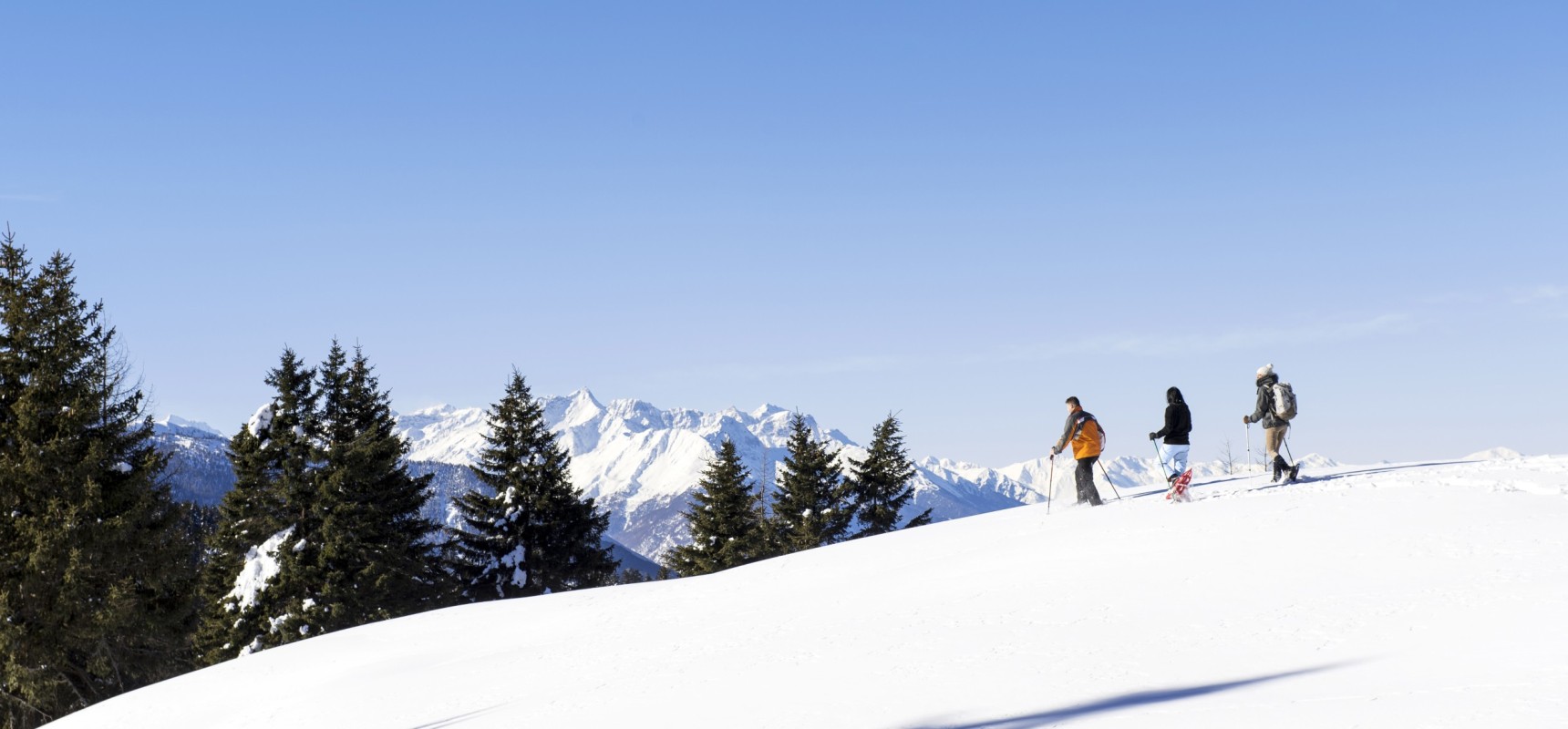 Schneewanderung Südtirol Schneewanderung in den Südtiroler Bergen