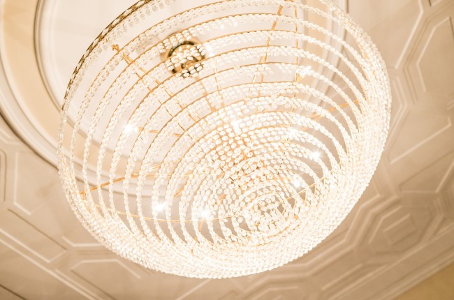 Stilvoller Lampenschirm im Hotel Meranerhof