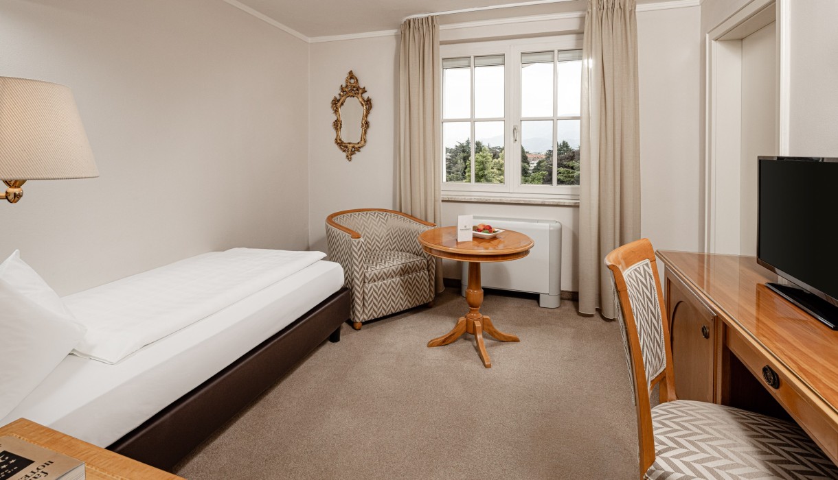 Schönes und geräumiges Einzelzimmer im Hotel Meranerhof