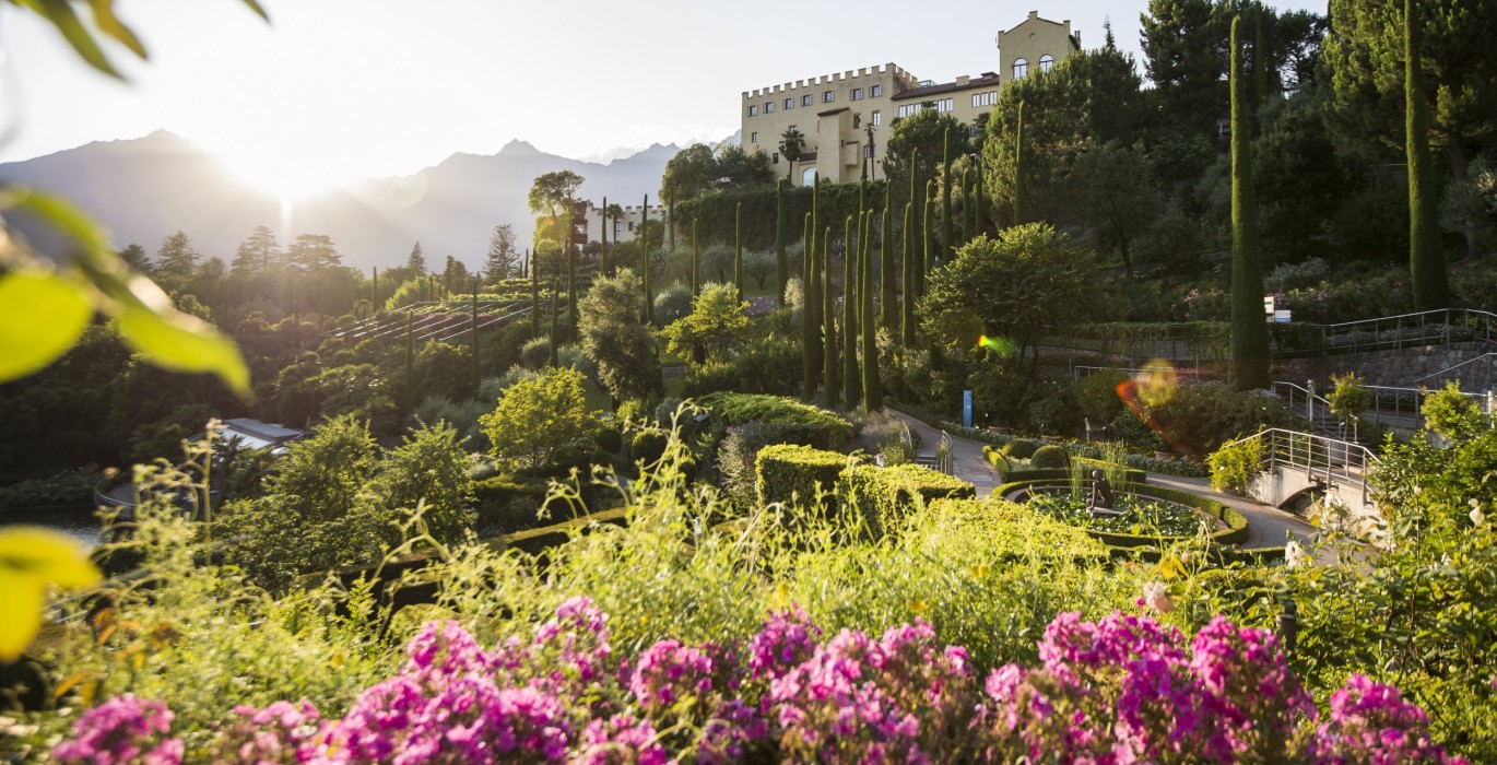 Trauttmansdorff, botanischer Garten Meran, Sissi Schloss Südtirol