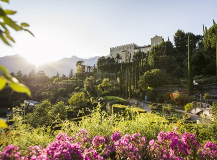 Trauttmansdorff, botanischer Garten Meran, Sissi Schloss Südtirol